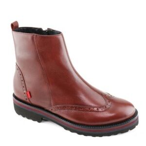 NEW Marc Joseph New York Chelsea Boot Mohogany red women size 6